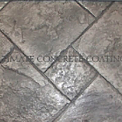 b01 Slate Brick stamped concrete